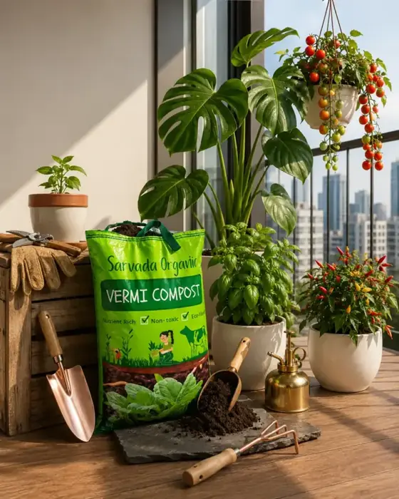 Sarvada Organic vermicompost 5 kg pack